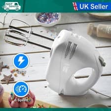 Image of 6 SPEED HAND MIXER 125W WHITE RUSSELL HOBBS 14451 - NEW