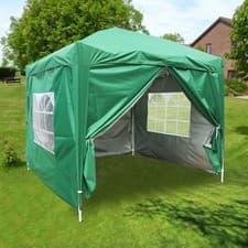 Image of 2x2m 3x3m Pop Up Gazebo Marquee Canopy Outdoor Garden Party Wedding Tent Camping