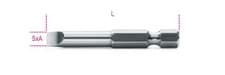 Image of Beta Tools 862 LP 1x 1/4" Hex Drive Flat/Slot Bit 0.6 x 4.5 x 50mm Long