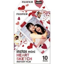 Image of Fujifilm Instax Mini Instant Film (10 Shots): Heart Sketch - EXPIRY: 2027-10