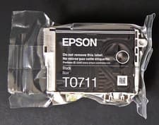 Image of Genuine Epson Cheetah T0711 Black Ink Cartridge