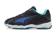 Image of Puma Inhale GS Black / Blue Girls Boys Womens Trainers Size. UK. 5.5