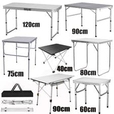 Image of FOLDABLE 2.6FT 4FT 3FT PICNIC TABLE CAMPING TABLE OUTDOOR PORTABLE FOLDING DESK