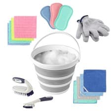Image of Beldray Cleaning Bundle – 10L Collapsible Bucket, Inc 14 Cleaning Tools