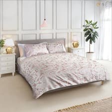 Image of Duvet Set Embellished Jacquard Quilt Cover with Pillow Cases - Duchess