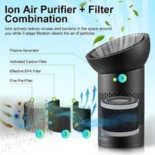 Image of DH Lifelabs Sciaire Portable Air Purifier – Ions + 3-Stage Filtration