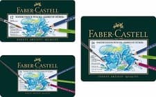 Image of Faber Castell Albrecht Durer Artists' watercolour pencils tin 12 24 36 60 120