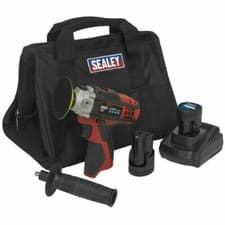 Image of Sealey CP1205KIT 12V Cordless Hand Polisher Kit with 2 Batteries & Bag