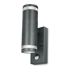 Image of 4lite Marinus Outdoor IP44 Up/Down Wall Light With PIR Sensor Anthracite New