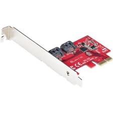 Image of StarTech SATA PCIe Card - 2 Port PCIe SATA Expansion Card - 6Gbps - Full/Low ...
