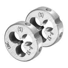 Image of #8-32 UNC Right Hand Screw Thread Milling Round Threading Dies 2-Pieces