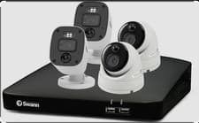 Image of Swann SWNVK-887802B2FB Wired 4K HD Night-Vision 8-CH 2 x Bullet 2 x Dome Cameras
