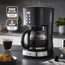 Image of Filter Coffee Maker Machine 12 Cup Automatic Setting Digital Timer Geepas