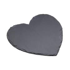 Image of Artesa Heart-Shaped Slate Serving Platter - Valentines Dinnerware