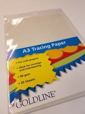 Image of A3 Tracing Paper Sheets. Pack of 20. 90gsm