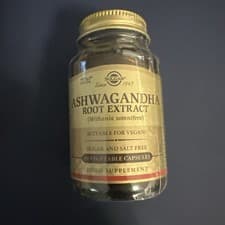Image of Solgar Ashwagandha Root Extract 60 Vegetable Capsules (Withania Somnifera)