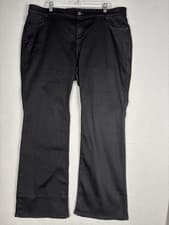 Image of Levis 725 High Rise Bootcut Jeans Womens 22W Black Stretch Denim Plus Slim Fit