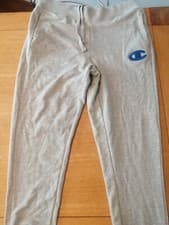 Image of Champion Cuffed Hem Joggers Grey Size L BNWT