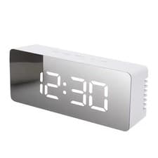Image of Digital LED Alarm Clock with Temperature Display Desktop Clock for Bedroom
