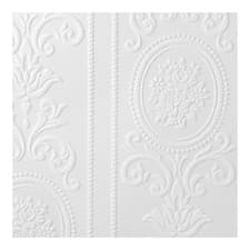Image of Superfresco Paintable Wallpaper Cameo Stripe White Durable Heavy Duty