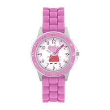 Image of Hasbro Peppa Pig Pink Printed Time Teacher Strap Watch PPG9000