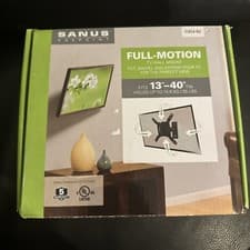 Image of SANUS “13- 40”Full-Motion Premium TV Mount - Black
