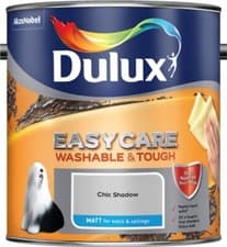 Image of Dulux Paint Easycare - Matt - 2.5L - Chic Shadow - Paint - Washable & Tough