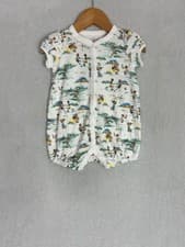 Image of Polo Ralph Lauren, Babies Polo Bear Patterned Snap Romper, Size 6M - New