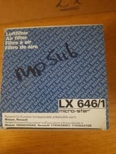 Image of MAHLE LX646/1 LX646 Air Filter Fit RENAULT CLIO 1&2 KANGOO TWINGO KUBISTAR 96-14