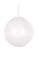 Image of Generation Lighting Leo Hanging Globe 14 in. 1-Light White Pendant New