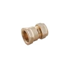 Image of Compression Straight Coupler Joint Plumbing Pipe Connector Oracstar 15mm 22mm