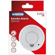 Image of Photoelectric Smoke Alarm Easy To Installation With Battery Included - STATUS