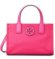 Image of Tory Burch Mini Ella Nylon Tote Crossbody ~NWT~ Bright Pink