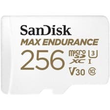 Image of SanDisk Max Endurance MicroSD Card 100MBs & Adapter 256GB SDSQQVR-256G-GN6IA