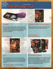 Image of 2003 Ratchet & Clank Up Your Arsenal/Jak 3/KOF PS2 Print Ad/Poster Game Wall Art