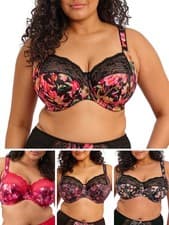 Image of Elomi Morgan Bra Banded Full Cup Stretch Lace Three Section Cup Lingerie