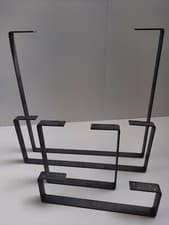 Image of Table Leg Coffee Bench Raw Steel Frame Industrial Style Rustic Hairpin Farm FTL