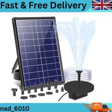 Image of Billing Solar Water Pump with Battery Backup | 7.5W Solar Pond Fountain with 360