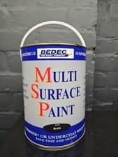 Image of Bedec MSP Multi-Surface Paint Interior/Exterior Black Satin 5L
