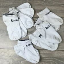 Image of 12 Pairs Everlast Kids 3 - 7 Years Trainer Low Cut Socks Cotton White UK C8-C13