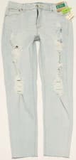 Image of Aeropostale Aero High Rise Curvy Jegging Raw Hem Jeans Size 12 Distressed NWT