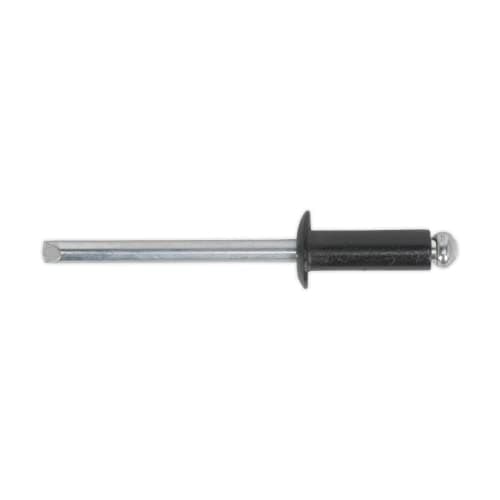 Image of Sealey RAB4814S Aluminium Rivet Black Standard Flange 4.8 x 14mm Pack of 200