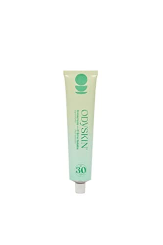 Image of Odyskin Sun Cream SPF 30, 75ml - Cosmos Organic & Vegan certified, 99.1% natural ingredients, water-resistant, made in France, coral reef friendly, contains mineral filters only, zero-waste packaging