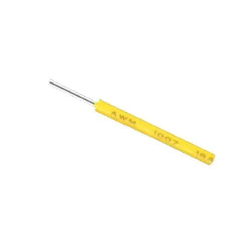 Image of 10m UL1007 PVC Tinned Copper Single Core Wire Cable Line 14/16/18/20/22/24/26 AWG(Yellow 10m,24AWG)