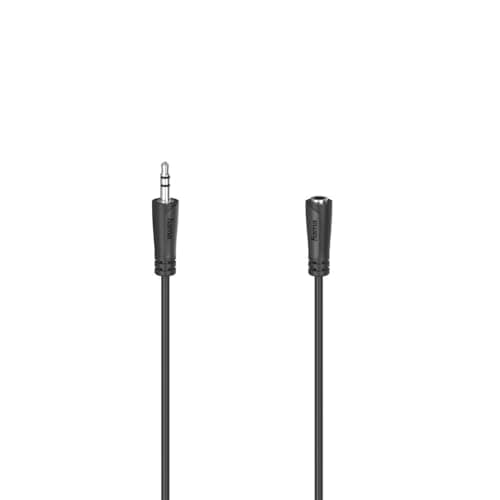 Image of Hama 3.5 mm - 3.5 mm Stereo Jack Black 1S 5 m