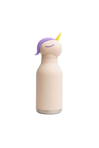 Image of Asobu Bestie Unicorn Insulated Stainless Steel Water Bottle with Straw, 460ml
