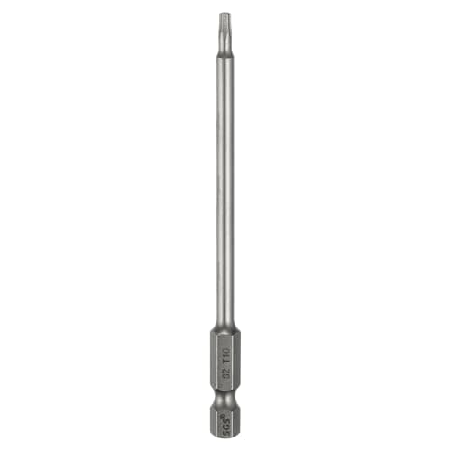 Image of sourcing map T10 Torx Head Screwdriver Bit 1/4" Hex Shank 4" (100mm) Long Magnetic No Hole Tip Tamper Proof 6 Point Star Screw Driver Drill Bits S2 Steel Industrial Power Screwdrivers