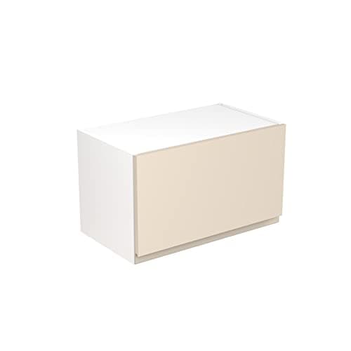 Image of Kitchen Kit Flatpack Bridging Wall Cabinet - Screwless Quick Build Kitchen Unit - J-Pull Door - Wall Mounted Bridging Unit - 600x360mm - Cashmere Gloss
