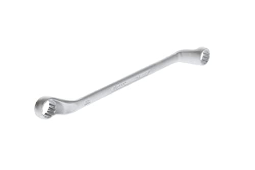 Image of GEDORE Double-ended ring spanner, AF 21+23 mm, Offset, 5° angled, Slender, Bi-hex, UD profile, Spanner, 2 21X23