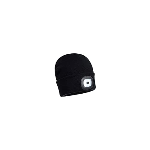 Image of Portwest Beanie USB Rechargeable LED Head Light, Size: One Size, Colour: Black, B029BKR